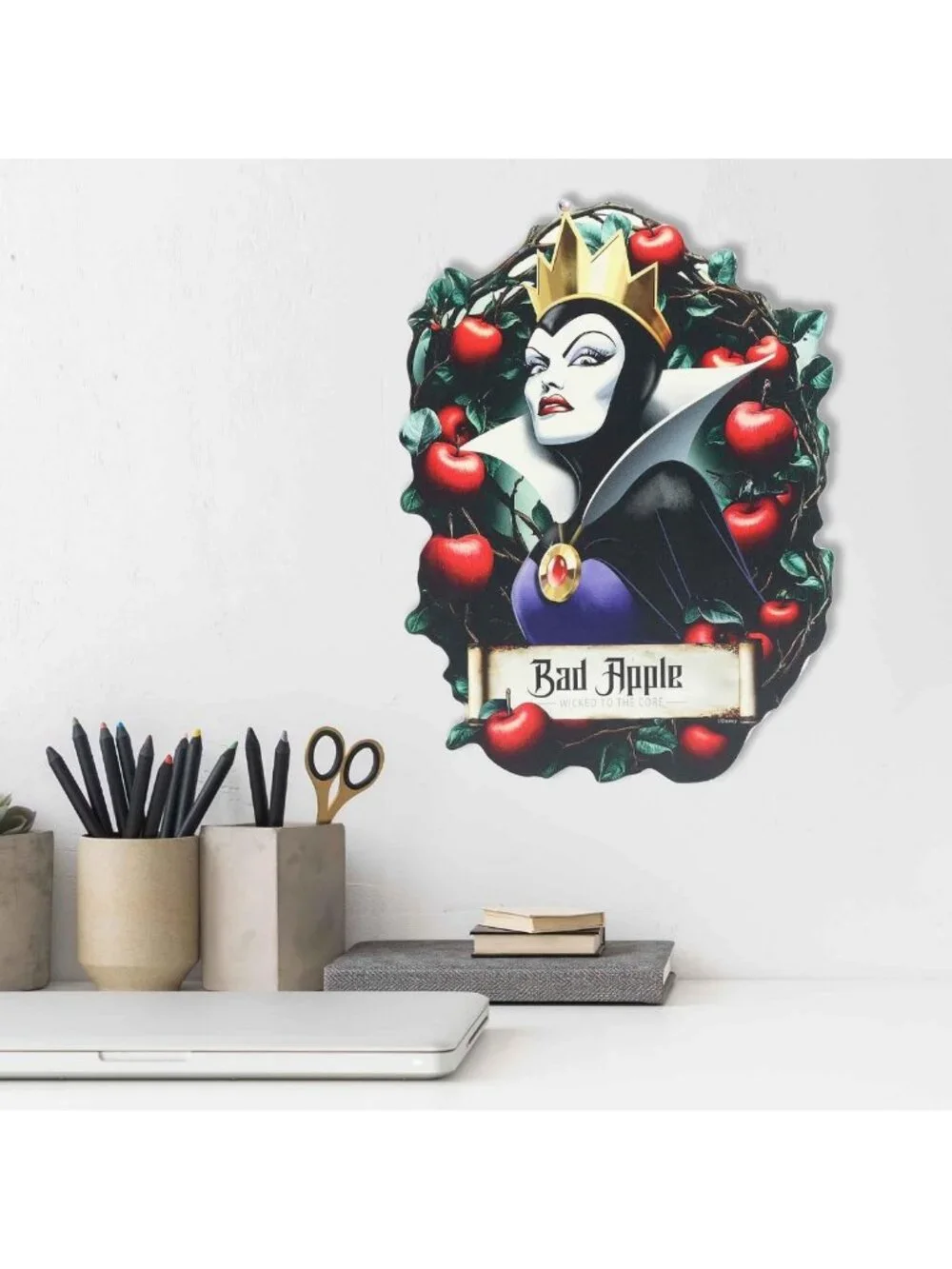Evil Queen Bad Apple Wall Decor | Disney Villains Inspired Home Art